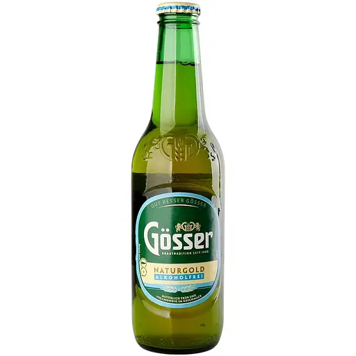 Уценка. Пиво безалкогольное Gosser NaturGold светлое 0.33 л