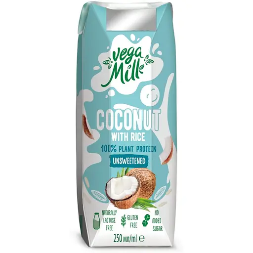 Упаковка кокосового напою Vega Milk з рисом ультрапастеризований 3.75 л (250 мл х 15 шт.) - фото 2