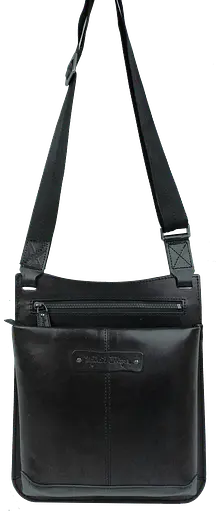 Мужская кожаная сумка планшетка черная Mykhail Ikhtyar sum0028762 - фото 5