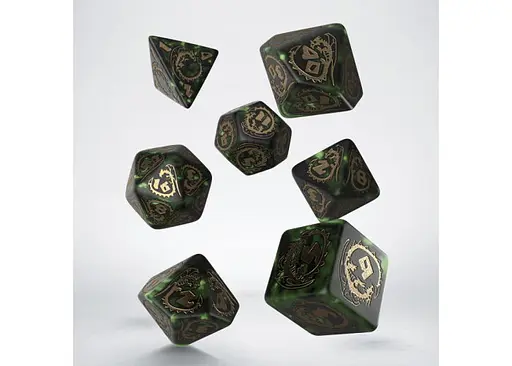Набор кубиков Dragons Nephrite Dice Set , 7 шт. (SDRA06) - фото 2