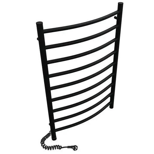 Рушникосушка електрична Heizung EG 11/55 1160x550 мм ліва з терморегулятором Чорний 30412 - фото 1