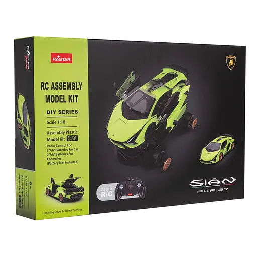 Конструктор RASTAR Lamborghini Sian 1:18 зелений 97400 - фото 7