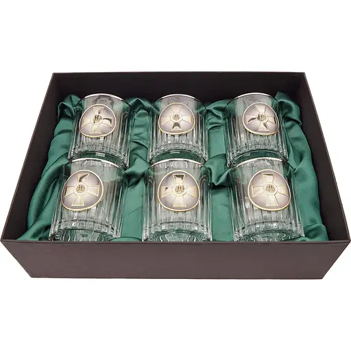 Подарунковий набір склянок Boss Crystal ЗСУ 6 шт.