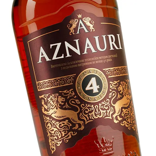 Бренди Украины Aznauri 4 звезды, 40%, 0,5 л (715572) - фото 6