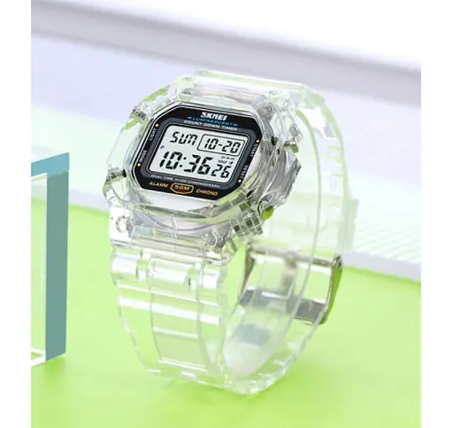 Женские наручные спортивные часы Skmei 1999 (Белый) - фото 3