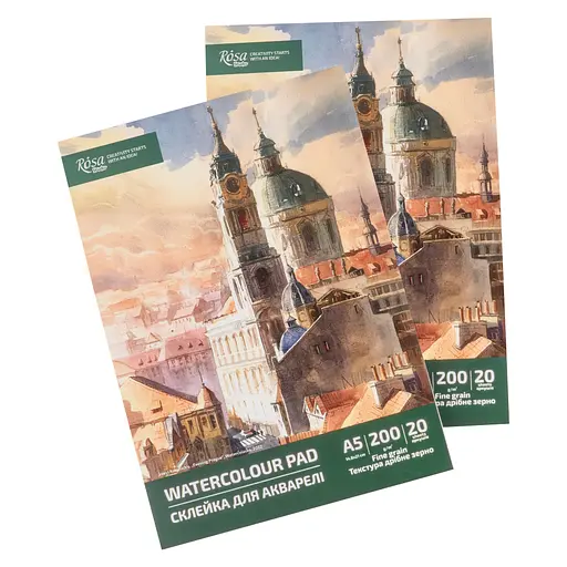 Склейка для акварелі 200г/м2 20л ROSA Studio - фото 2