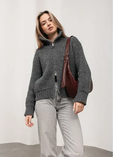 Женская сумка Sambag HOBO S бургунди 30 х 13 х 8 см (53100013) - фото 2