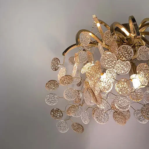 Бра в золотому кольорі з комбінованими пластинами Line F YG 28 GD - фото 2