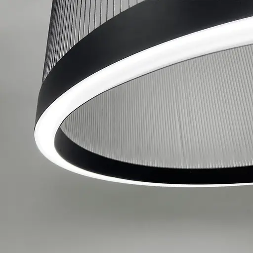 Мінімалістичний світильник у чорному корпусі 55х70 см | Арт. NFL 003-550*730 BK+BK | Line F - фото 5