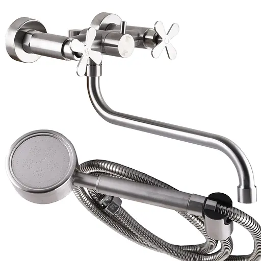 Змішувач для ванни Globus Lux Dukat-8 SD8-208L 000024969 Нержавіюча сталь - фото 1