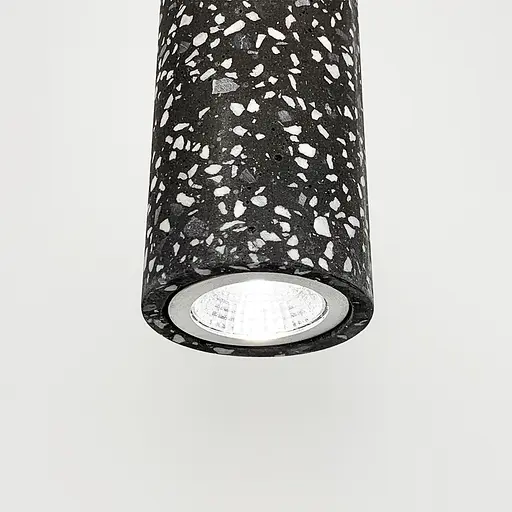 Подвес Terrazzo Cylinder Long с серым бетонным плафоном 30х6 см | Line F | Арт. MJ163-60*300 BK - фото 4