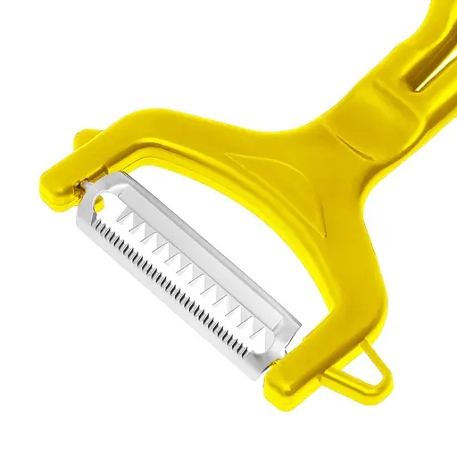 Ніж для нарізки соломкою овочів та фруктів (для корейської моркви) 13 см Жовтий 85165 - фото 3