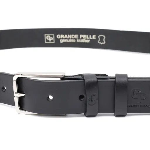 Ремінь шкіряний Grande Pelle чоловічий 3,4х120 см acs0026897 - фото 3