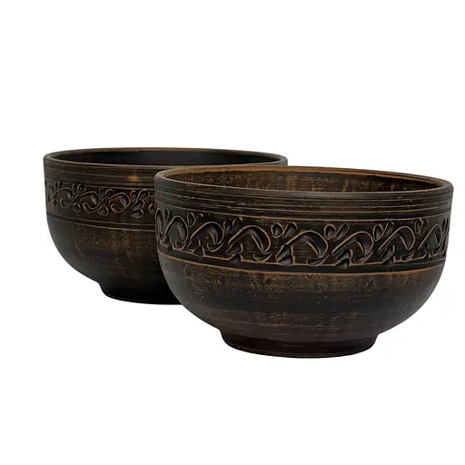 Салатник Український глиняний посуд молоченая керамика 700 мл - фото 2