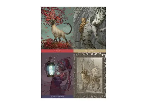 Карты Scarabeo Фэнтези Оракул Кошек (Barbieri Fantasy Cat Oracle Tarot by Paolo Barbieri) (ВР_КТФОК) - фото 2