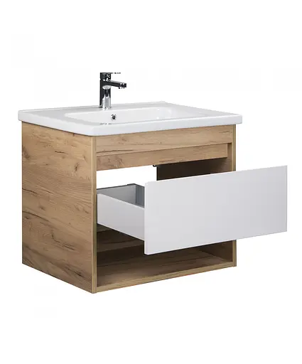 Тумба Мойдодир Oslo 70 Wood з умивальником ID-70 дуб крафт/Білий - фото 6