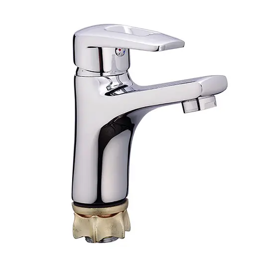 Змішувач для умивальника Wezer UNO1-A446 хром - фото 1