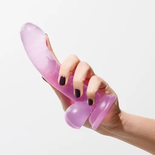 Фалоімітатор Crushious Hudini Jelly 17.5 см (фіолетовий) - фото 16