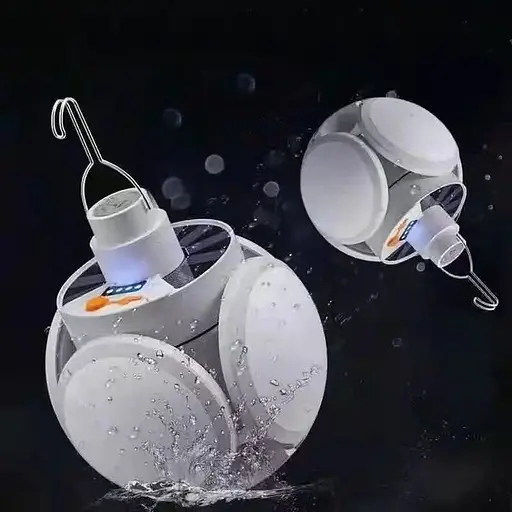 Кемпінговий ліхтар-лампа Bailong BL 2029-1 акумуляторна із сонячною батереєю підвісна, вулична 5 Вт - фото 5