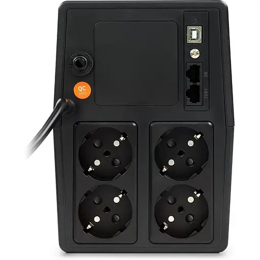 Джерело безперебійного живлення NJOY Horus Plus 1000 (PWUP-LI100H1-AZ01B), Lin.int., AVR, 4 x евро, USB, LCD, пластик - фото 5