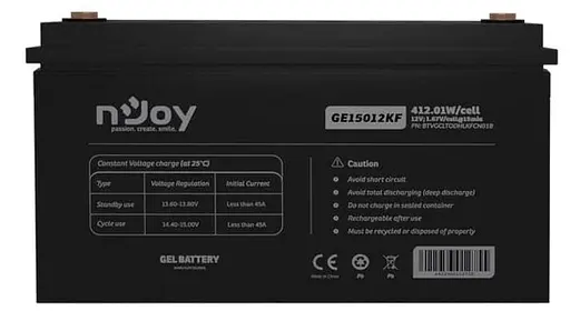 Аккумуляторная батарея для ИБП Njoy GEL 12 V / 150 А*ч (GE15012KF) - фото 1