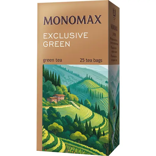 Чай Monomax Китайський зелений 25 конвертів по 1.5 г