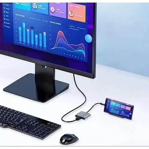 Адаптер перехідник розгалужувач Юсб хаб Type-C 3.1 на HDMI 4K 4в1 USB-концентратор для ноутбука macbook - фото 8