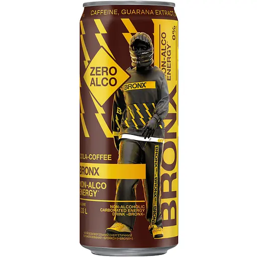 Напиток энергетический Bronx кола-кофе 0.33 л ж/б
