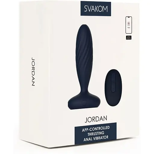 Анальная пробка G Svakom Jordan Navy Blue - фото 11