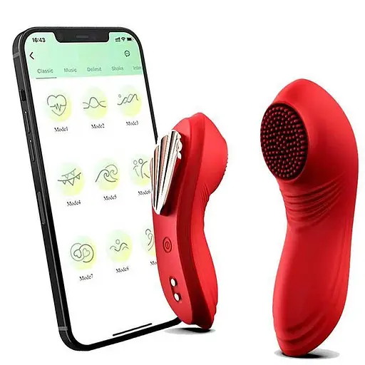 Смарт-вибратор Love Spouse Magnetic клиторальный 11 см для женщин USB 10 режимов красный - фото 4