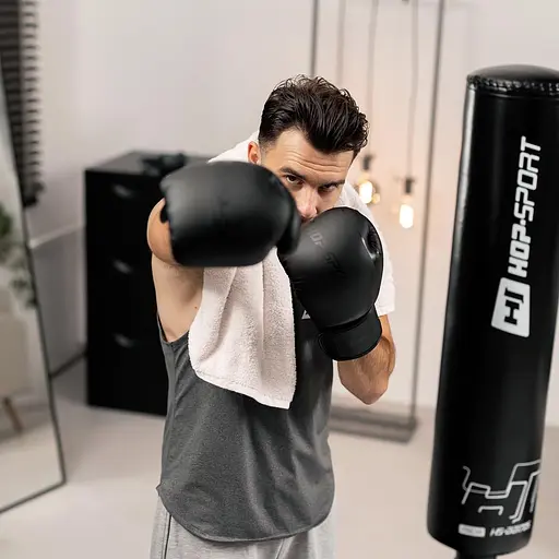 Боксерські рукавиці Hop-Sport HS-BG12 12oz чорні - фото 8