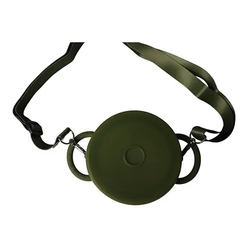 Безопасная пищевая силиконовая складная чашка oldbro 450 мл olive dark - фото 4