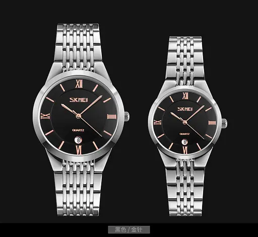 Наручний годинник жіночий 9139BKGD-S Black-Gold S Skmei acs0029892 - фото 3