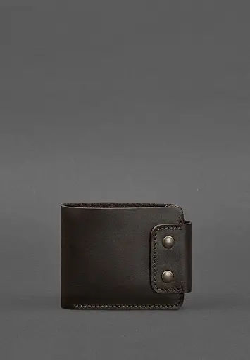 Чоловіче шкіряне портмоне Zeus 9.0 темно-коричневе краст - фото 2