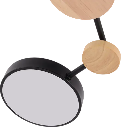 Потолочный светильник XI3310-3 Чорний+Дерево - фото 5