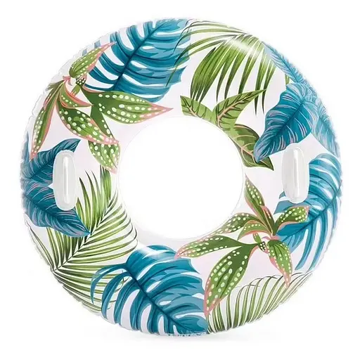 Дитячий надувний круг Листя 58263-6 з двома ручками