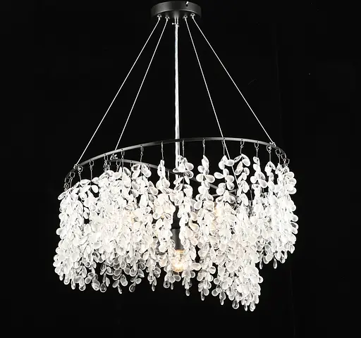 Люстра подвесная хрустальная S2484/6, Черный