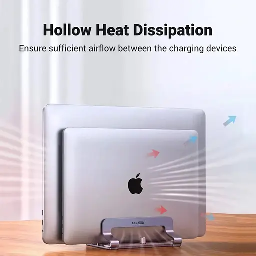 Подставка для ноутбука UGREEN LP258 Vertical Laptop Stand (Dual-slot) (60643) - фото 7