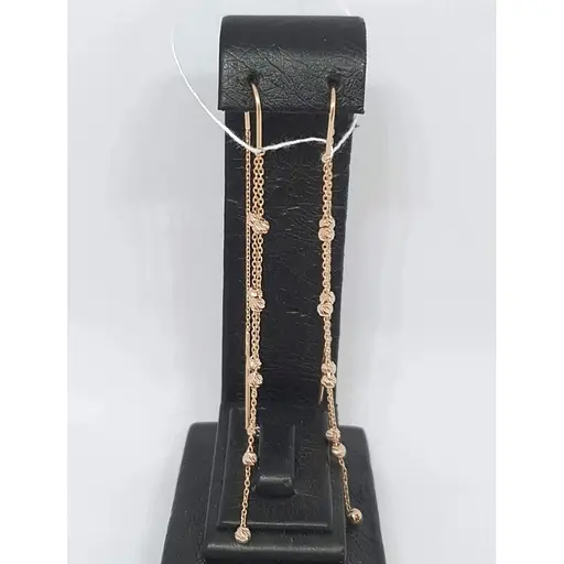 Золотые серьги-протяжки Tango. 580109 - фото 3