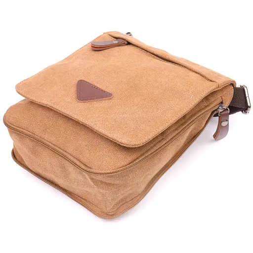 Функціональна чоловіча сумка з текстилю 19х14х2 см Vintage 19х24х2 см 000221922 - фото 3