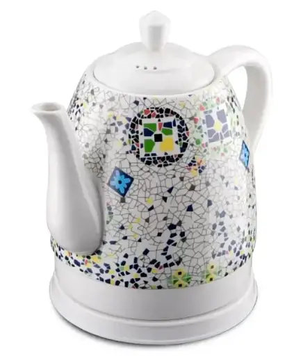 Электрочайник кухонный керамический чайник с мозаикой на 1,4 л MS 7837 1000W - фото 2