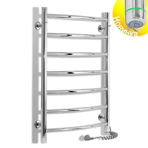 Электрический полотенцесушитель Laris Классик П7 450x700 Э сенсор S3 правый 73207726, Хром, Правое, Электронный - фото 2