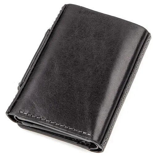 Кожаный портмоне Grande Pelle 7х10х1.5 см acs0014746 - фото 2