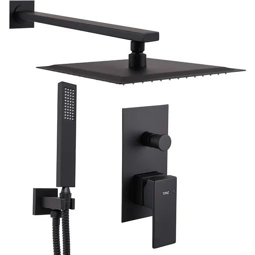 Душевая система Topaz Odiss To-18205-H66-BL, Черный матовый - фото 1