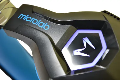 Гарнитура Microlab G7 3.5 мм+USB Black-Blue - фото 4