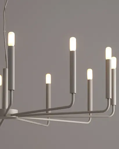 Подвесной светильник, люстра Nowodvorski 11465 Orto XII B E14 12x10W IP20 светло-серый - фото 2