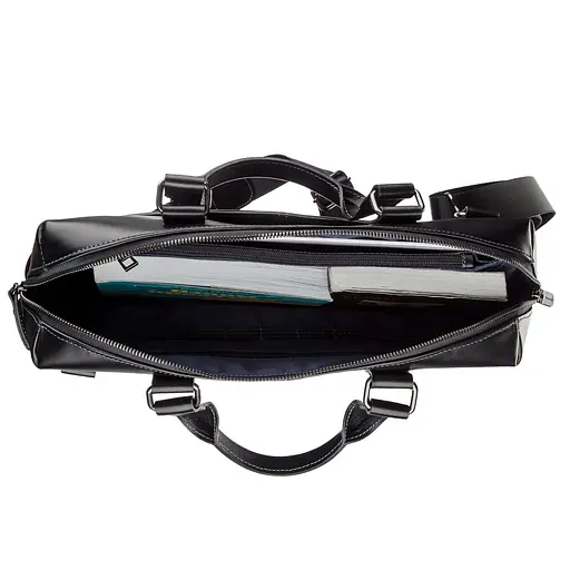 Чоловіча шкіряна сумка для ноутбука SHVIGEL 37х25,5х7,5 см sum0012566 - фото 5