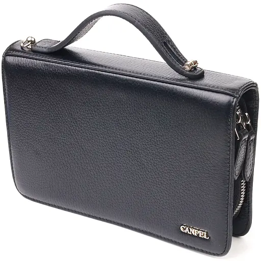 Барсетка кожаная мужская Canpellini 21,5х13,5х4 см sum0022446 - фото 1