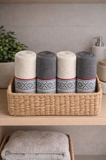 Набір турецьких рушників для ванної 2 шт (100х150 см, 50х90 см) TC303376212 - фото 3