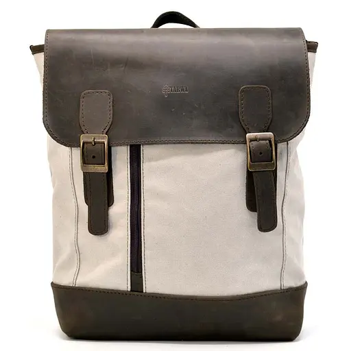 Рюкзак городской, парусина+кожа TARWA 40х30х16 см sum0028436 - фото 3